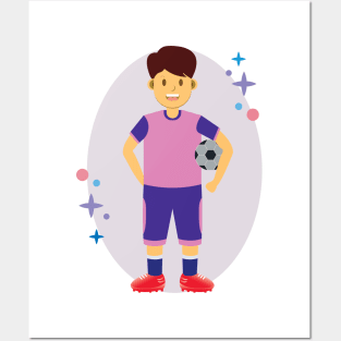 soccer athlete Posters and Art